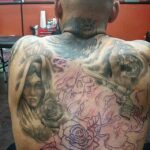 puttin in more work on the back piece.