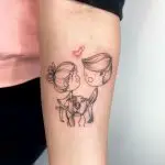 Couple & Dog Inspired Love Tattoo