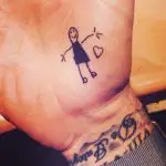 David Beckham’s tattoo by Harper