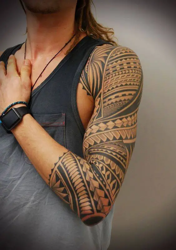 100 Polynesian Tattoo Photos That are Gorgeous