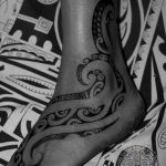 Ankle Polynesian Tattoo