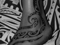 Ankle Polynesian Tattoo