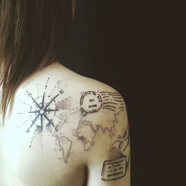 The Coolest World Map Tattoos Ever