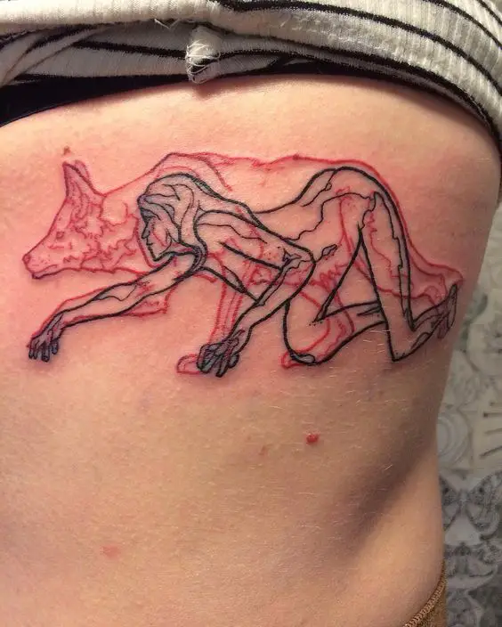 She-Wolf Girl Tattoo