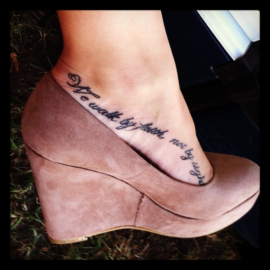 bible verses tattoos on foot