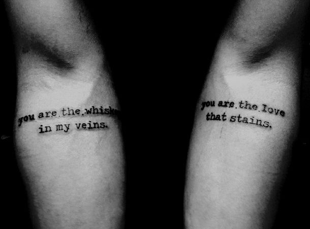 Beautiful, Romantic Love Poem Tattoos for Your One & Only