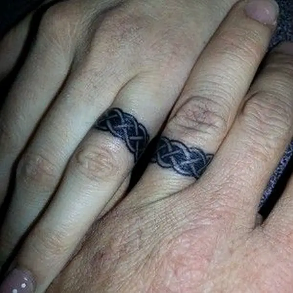 148 Sweet Wedding Ring Tattoos