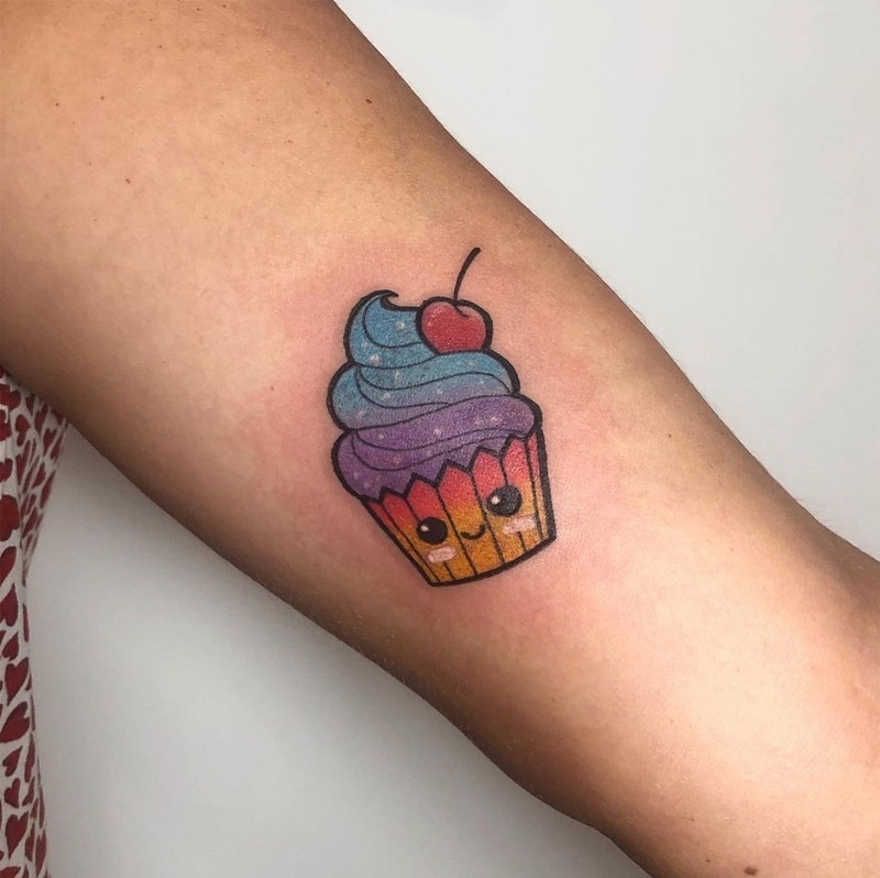 Colourful Cupcake Tattoo Ideas  Tattoo Observer