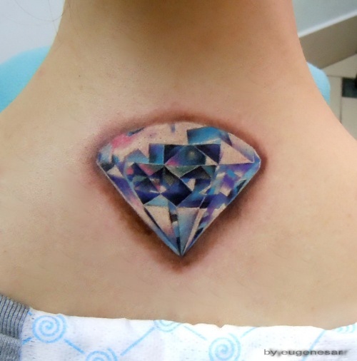 30 Stunning Diamond Tattoo Designs