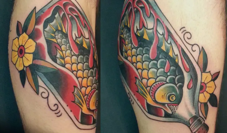 10 Absolutely Marvelous Message in a Bottle Tattoos