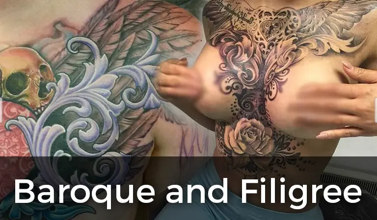 Breathtaking Baroque and Filigree Tattoos