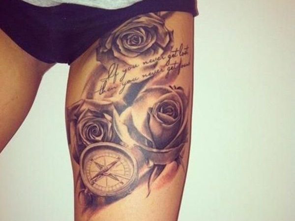 Sexiest Thigh Tattoos for Girls