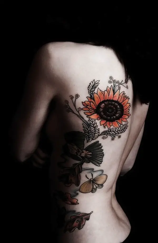 125 Sunflower Tattoo to Brighten Your Day