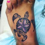 Sea Turtle Foot Tattoo